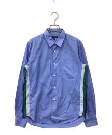 COMME des GARCONS HOMME（コムデギャルソン オム）の古着「サイド切り替えシャツ」｜ブルー