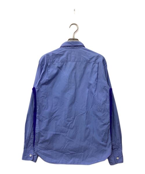 COMME des GARCONS HOMME（コムデギャルソン オム）COMME des GARCONS HOMME (コムデギャルソン オム) サイド切り替えシャツ ブルー サイズ:Sの古着・服飾アイテム