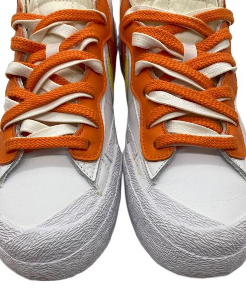 NIKE（ナイキ）NIKE (ナイキ) sacai (サカイ) ローカットスニーカー ホワイト×オレンジ サイズ:27.5㎝の古着・服飾アイテム