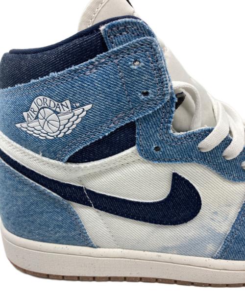 NIKE（ナイキ）NIKE (ナイキ) ハイカットスニーカー ホワイト×インディゴ サイズ:27.5㎝ 未使用品の古着・服飾アイテム