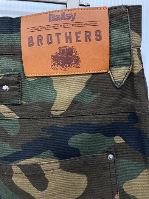 Ballsy.Brothers（ボールジーブラザーズ）BALLSY.BROTHERS (ボールジーブラザーズ) アソートメントカーゴデニムパンツ カーキ サイズ:Lの古着・服飾アイテム