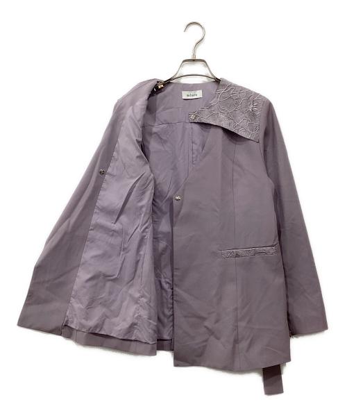 sahara（サハラ）sahara (サハラ) レース切替ジャケットセットアップ パープル サイズ:Freeの古着・服飾アイテム