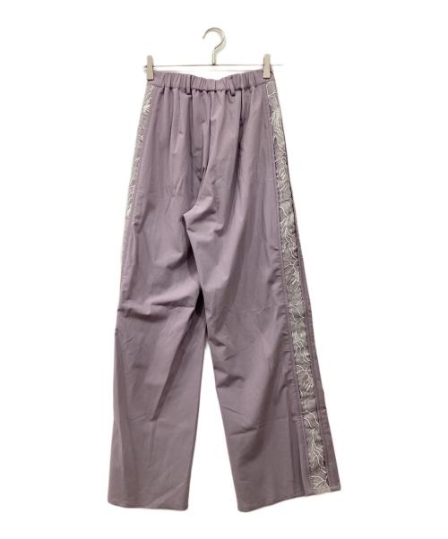 sahara（サハラ）sahara (サハラ) レース切替ジャケットセットアップ パープル サイズ:Freeの古着・服飾アイテム