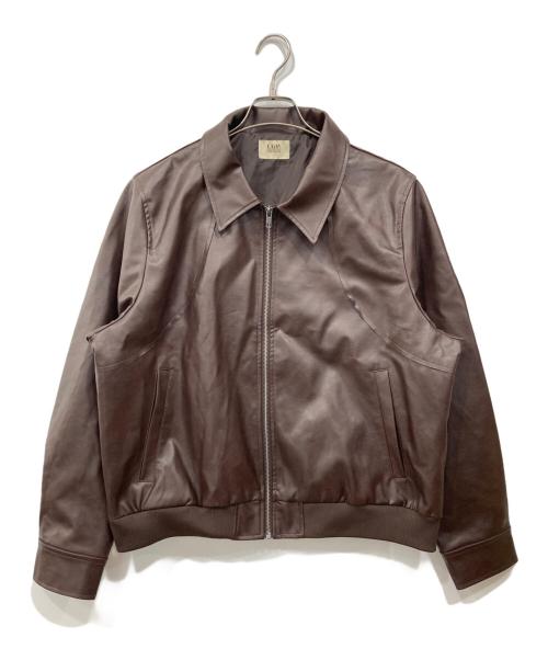Code graphy（コードグラフィー）Code graphy (コードグラフィー) フェイクレザージャケット ブラウン サイズ:Freeの古着・服飾アイテム