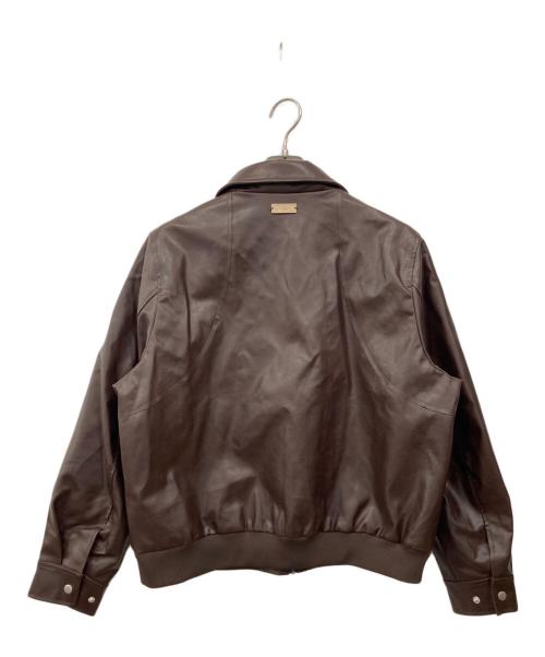 Code graphy（コードグラフィー）Code graphy (コードグラフィー) フェイクレザージャケット ブラウン サイズ:Freeの古着・服飾アイテム