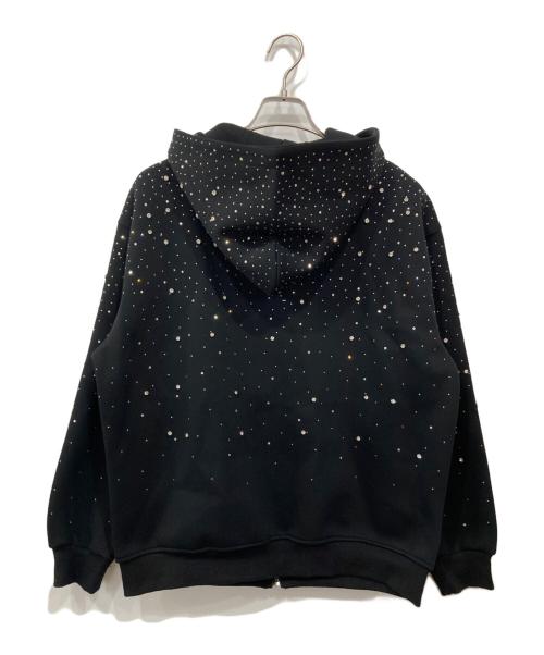VYBES（ヴァイブス）VYBES (ヴァイブス) ビジュージップパーカー ブラック サイズ:Sの古着・服飾アイテム