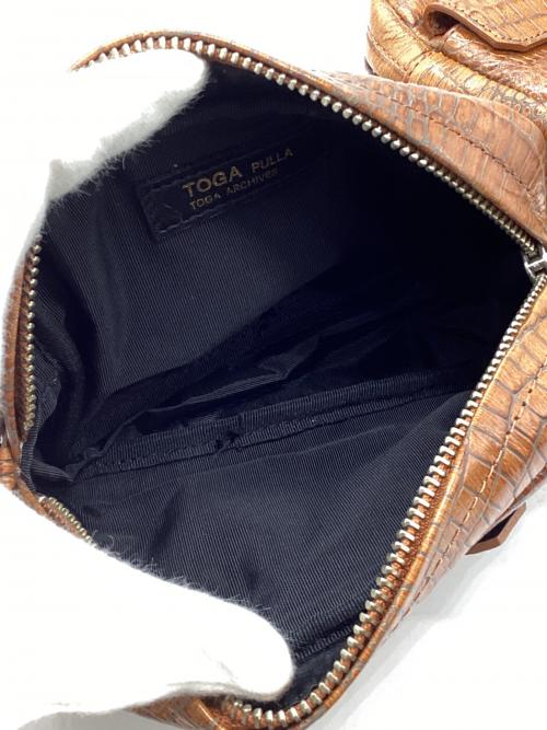 TOGA PULLA（トーガ プルラ）TOGA PULLA (トーガ プルラ) ウエストポーチ ブラウンの古着・服飾アイテム