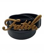 FAITH BY LUISフェイス・バイ・ルイス）の古着「ゴールドフェイスベルト」｜ブラック