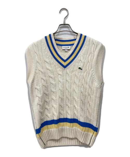 LACOSTE（ラコステ）LACOSTE (ラコステ) Vネックテニスベスト ホワイト サイズ:3の古着・服飾アイテム