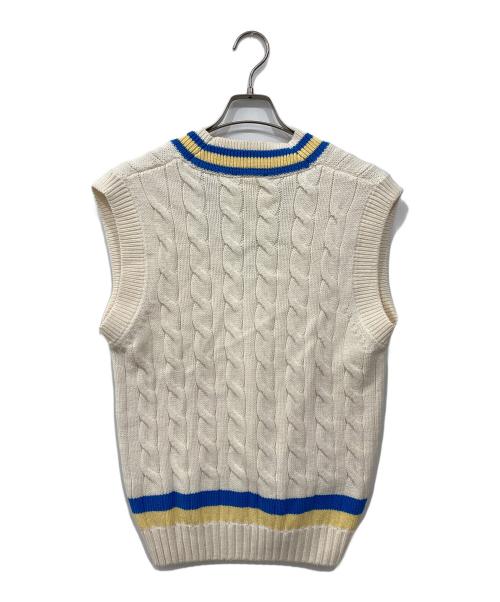 LACOSTE（ラコステ）LACOSTE (ラコステ) Vネックテニスベスト ホワイト サイズ:3の古着・服飾アイテム