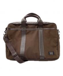 PORTER（ポーター）の古着「TAG  2WAY BRIEFCASE」｜ブラウン