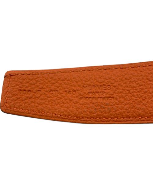 HERMES（エルメス）HERMES (エルメス) レザーベルト ブラック サイズ:100cmの古着・服飾アイテム