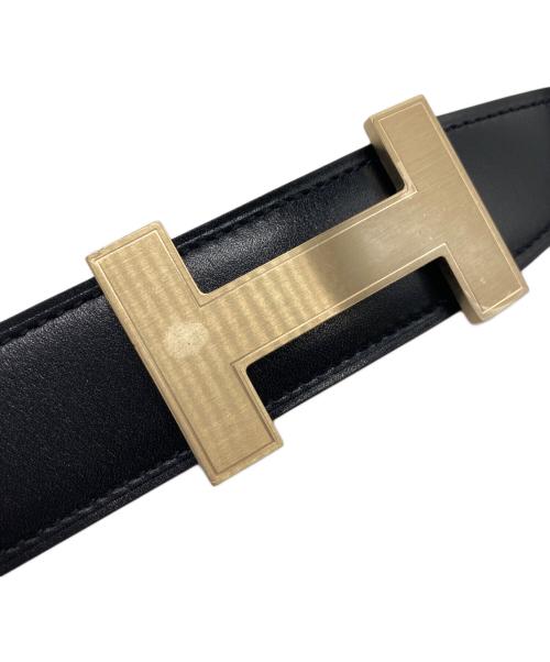 HERMES（エルメス）HERMES (エルメス) レザーベルト ブラック サイズ:100cmの古着・服飾アイテム