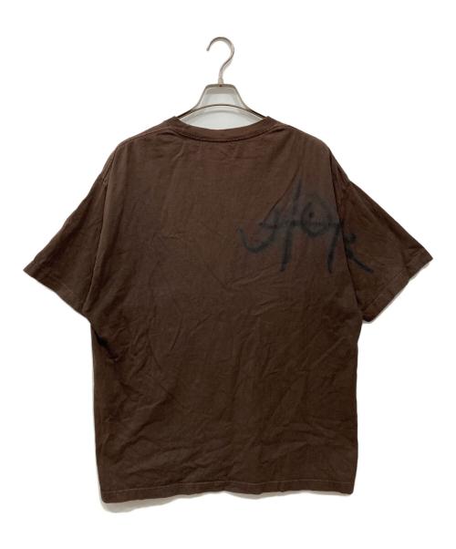 Travis Scott（トラヴィススコット）TRAVIS SCOTT (トラヴィススコット) プリントTシャツ ブラウン サイズ:XLの古着・服飾アイテム