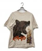 Travis Scott×TOURトラヴィススコット×ツアー）の古着「プリントTシャツ」｜ベージュ
