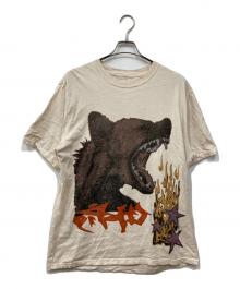 Travis Scott×TOUR（トラヴィススコット×ツアー）の古着「プリントTシャツ」｜ベージュ