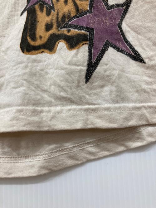 Travis Scott（トラヴィススコット）Travis Scott (トラヴィススコット) TOUR (ツアー) プリントTシャツ ベージュ サイズ:XLの古着・服飾アイテム