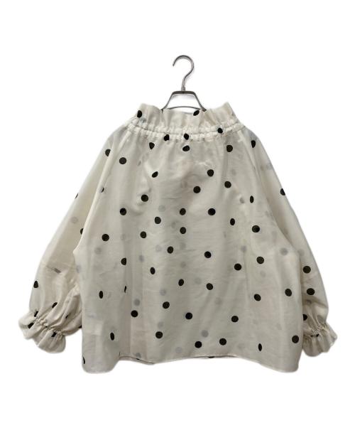 Audie a Muses（オーディア ミューズ）audie a muses (オーディア ミューズ) ドットブラウス アイボリー サイズ:Freeの古着・服飾アイテム