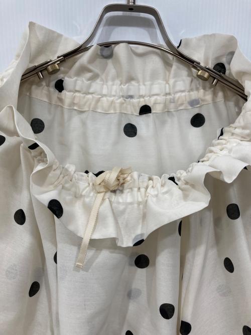 Audie a Muses（オーディア ミューズ）audie a muses (オーディア ミューズ) ドットブラウス アイボリー サイズ:Freeの古着・服飾アイテム