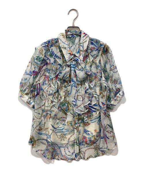 Audie a Muses（オーディア ミューズ）Audie a Muses (オーディア ミューズ) ボウタイブラウス アイボリー サイズ:38の古着・服飾アイテム