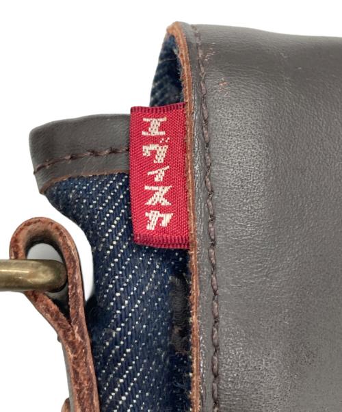 EVISU（エヴィス）EVISU (エヴィス) ショルダーバッグ ブラウン×ブルーの古着・服飾アイテム