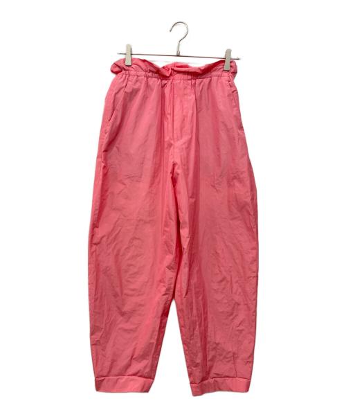 TOMORROW LAND（トゥモローランド）TOMORROW LAND (トゥモローランド) マイクロタフタ ウエストギャザーパンツ ピンク サイズ:36の古着・服飾アイテム