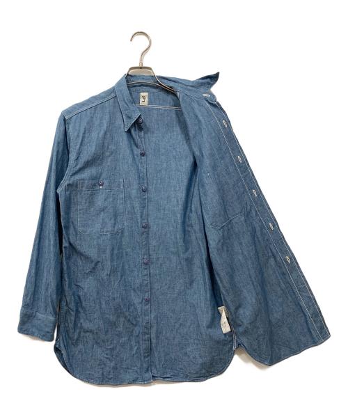 LE（エルイー）LE (エルイー) シャンブレーシャツ インディゴ サイズ:2の古着・服飾アイテム