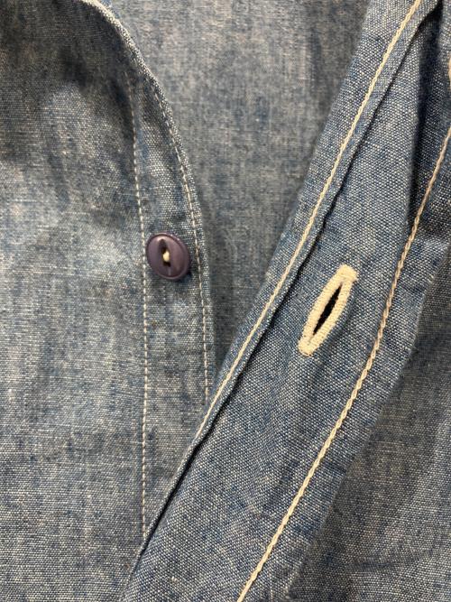 LE（エルイー）LE (エルイー) シャンブレーシャツ インディゴ サイズ:2の古着・服飾アイテム