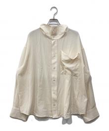 crewre（クルーレ）の古着「ビッグポケットハイネックブラウス」｜アイボリー