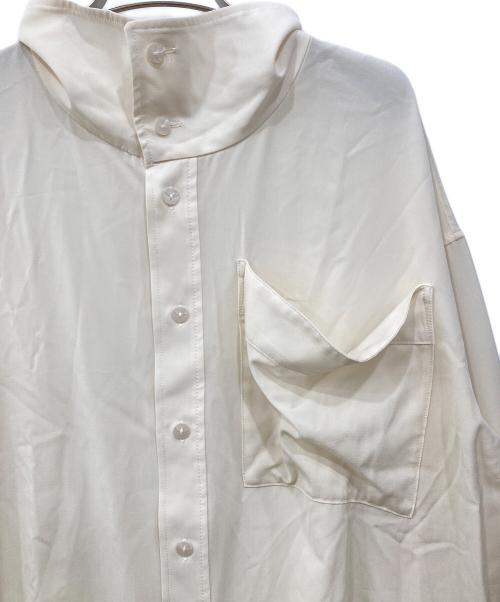 crewre（クルー）crewre (クルー) ビッグポケットハイネックブラウス アイボリー サイズ:3の古着・服飾アイテム
