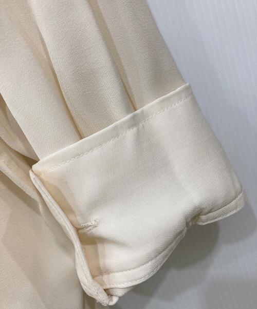crewre（クルー）crewre (クルー) ビッグポケットハイネックブラウス アイボリー サイズ:3の古着・服飾アイテム