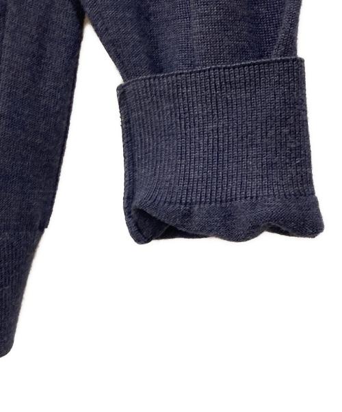 maison kitsune（メゾンキツネ）maison kitsune (メゾンキツネ) フォックスヘッドパッチクラシックカーディガン ネイビー サイズ:XLの古着・服飾アイテム