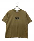 EVERLAST×WIND AND SEAエバーラスト×ウィンダンシー）の古着「Tシャツ」｜カーキ