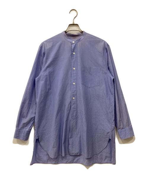 COMOLI（コモリ）COMOLI (コモリ) バンドカラーシャツ ブルー サイズ:2の古着・服飾アイテム