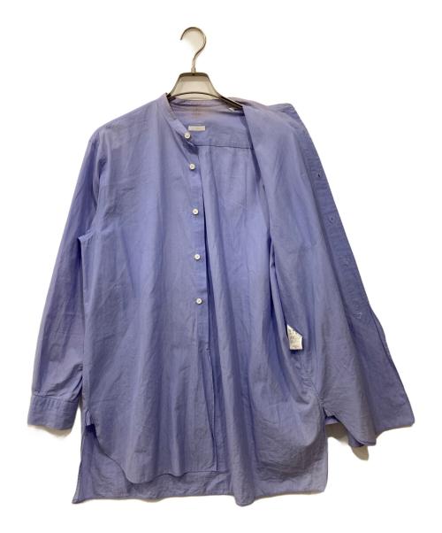 COMOLI（コモリ）COMOLI (コモリ) バンドカラーシャツ ブルー サイズ:2の古着・服飾アイテム