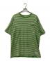 stussy（ステューシー）の古着「ボーダーTシャツ」｜グリーン×ホワイト