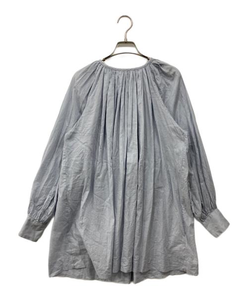 Whim Gazette（ウィムガゼット）Whim Gazette (ウィムガゼット) ローンクルーネックプルオーバー ブルー サイズ:Freeの古着・服飾アイテム