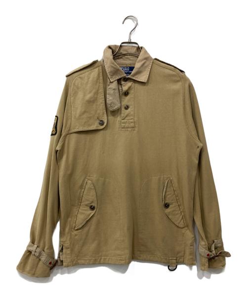 POLO RALPH LAUREN（ポロ・ラルフローレン）POLO RALPH LAUREN (ポロ・ラルフローレン) ハンティングポロシャツ ベージュ サイズ:Mの古着・服飾アイテム