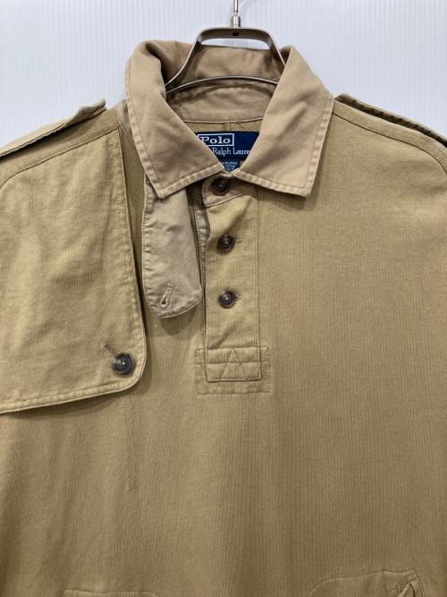 POLO RALPH LAUREN（ポロ・ラルフローレン）POLO RALPH LAUREN (ポロ・ラルフローレン) ハンティングポロシャツ ベージュ サイズ:Mの古着・服飾アイテム