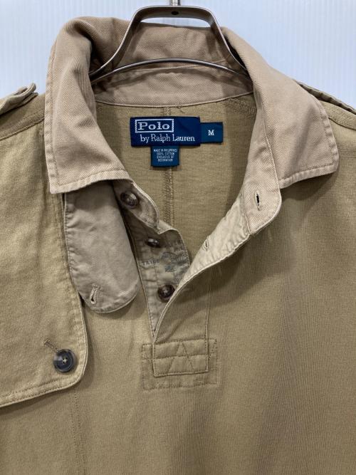 POLO RALPH LAUREN（ポロ・ラルフローレン）POLO RALPH LAUREN (ポロ・ラルフローレン) ハンティングポロシャツ ベージュ サイズ:Mの古着・服飾アイテム