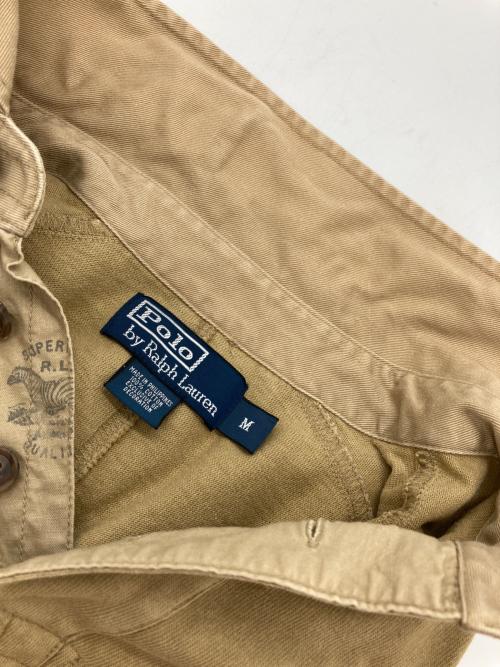 POLO RALPH LAUREN（ポロ・ラルフローレン）POLO RALPH LAUREN (ポロ・ラルフローレン) ハンティングポロシャツ ベージュ サイズ:Mの古着・服飾アイテム