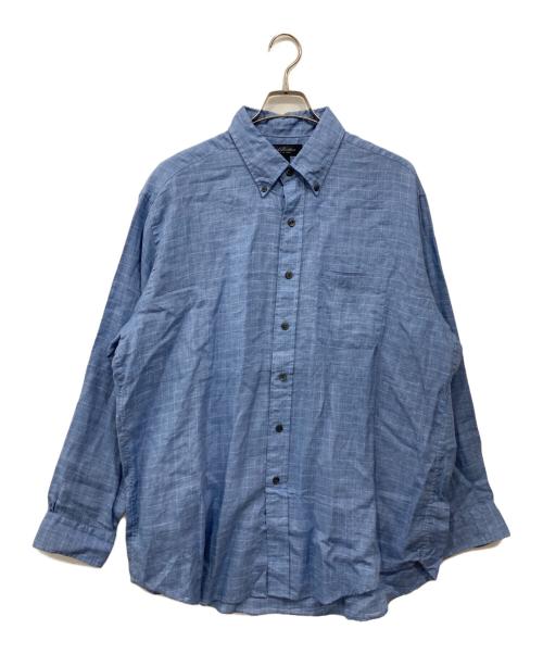 BROOKS BROTHERS（ブルックスブラザーズ）BROOKS BROTHERS (ブルックスブラザーズ) ボタンダウンリネンシャツ ブルー サイズ:Lの古着・服飾アイテム