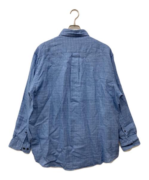 BROOKS BROTHERS（ブルックスブラザーズ）BROOKS BROTHERS (ブルックスブラザーズ) ボタンダウンリネンシャツ ブルー サイズ:Lの古着・服飾アイテム
