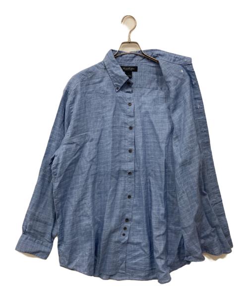 BROOKS BROTHERS（ブルックスブラザーズ）BROOKS BROTHERS (ブルックスブラザーズ) ボタンダウンリネンシャツ ブルー サイズ:Lの古着・服飾アイテム