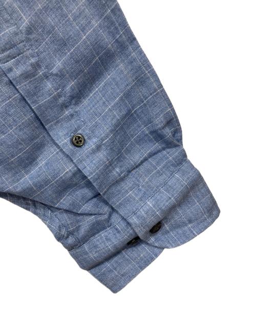 BROOKS BROTHERS（ブルックスブラザーズ）BROOKS BROTHERS (ブルックスブラザーズ) ボタンダウンリネンシャツ ブルー サイズ:Lの古着・服飾アイテム
