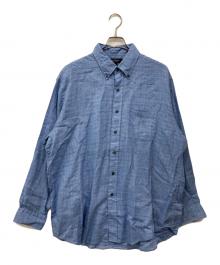 BROOKS BROTHERS（ブルックスブラザーズ）の古着「ボタンダウンリネンシャツ」｜ブルー