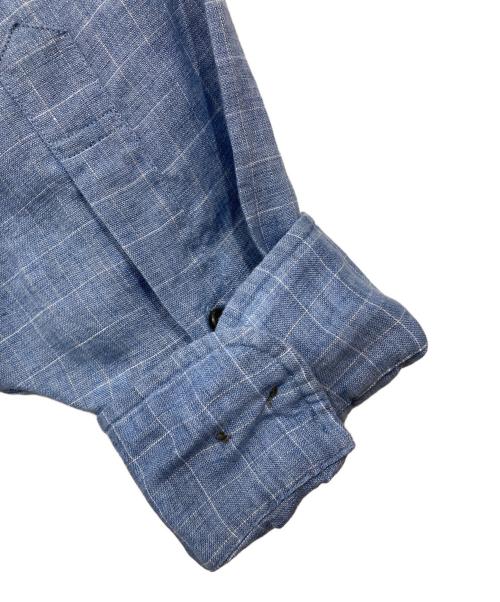 BROOKS BROTHERS（ブルックスブラザーズ）BROOKS BROTHERS (ブルックスブラザーズ) ボタンダウンリネンシャツ ブルー サイズ:Lの古着・服飾アイテム