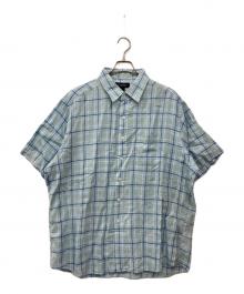 BROOKS BROTHERS（ブルックスブラザーズ）の古着「半袖リネンシャツ」｜ブルー