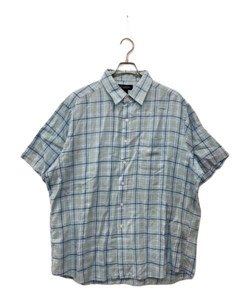 BROOKS BROTHERS（ブルックスブラザーズ）BROOKS BROTHERS (ブルックスブラザーズ) 半袖リネンシャツ ブルー サイズ:XLの古着・服飾アイテム