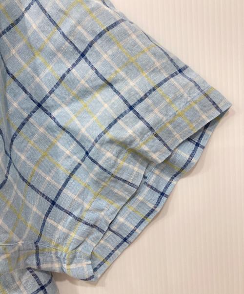 BROOKS BROTHERS（ブルックスブラザーズ）BROOKS BROTHERS (ブルックスブラザーズ) 半袖リネンシャツ ブルー サイズ:XLの古着・服飾アイテム